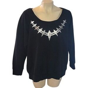 MARVEL Black Panther Her Universe Novelty 2XL Oversized Sweatshirt Comics Disney